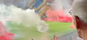 Беспорядки на стадионе в Тель-Авиве, пострадали 15 человек. Полиция запретила матч