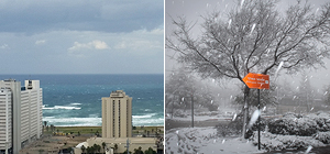Зимний шторм в Израиле: уточненный прогноз на "снежный шаббат"