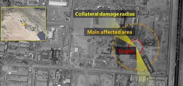 Взрывы на базе около Багдада, вероятно, были следствием воздушного удара