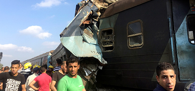 Столкновение поездов в Египте. Десятки погибших