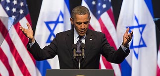 Обама: израильтяне должны подтолкнуть политиков к миру