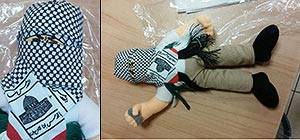 На таможне задержаны куклы-экстремисты для палестинской администрации