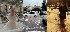 Зимняя буря в Израиле: снегопады и наводнения. Фоторепортаж