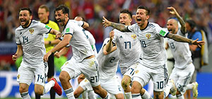 Россия победила Испанию в 1/8 чемпионата мира по футболу. Фоторепортаж
