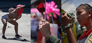 Международный женский день в мире: маскарады, баррикады и голые феминистки. Фоторепортаж
