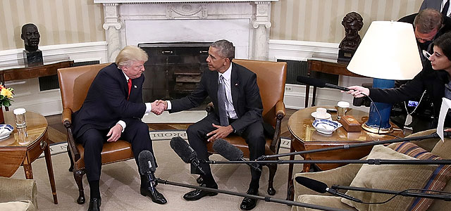 Историческая встреча: Обама принял Трампа в Белом доме