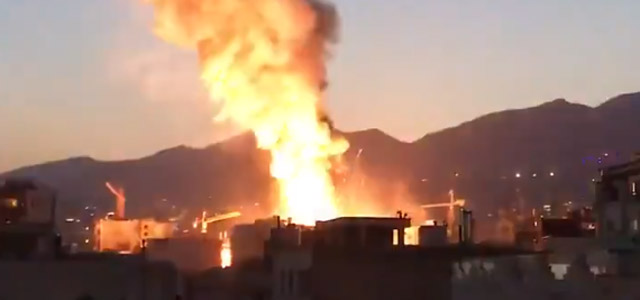 На севере Тегерана прогремел мощный взрыв