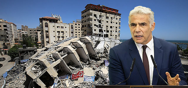 Яир Лапид представил план восстановления Газы "экономика в обмен на безопасность"