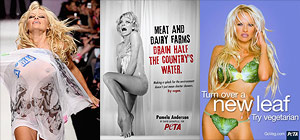 Памела Андерсон снялась обнаженной в стиле "Психо" для рекламы PETA