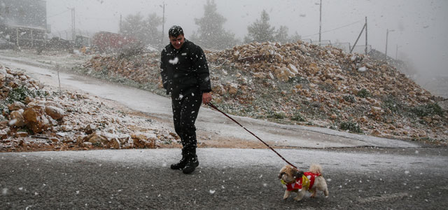 Зимняя буря в Израиле: снегопад в Иерусалиме, в Иудее и Самарии