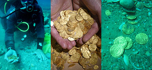 Около Кейсарии найден рекордный клад древних золотых монет. ФОТО