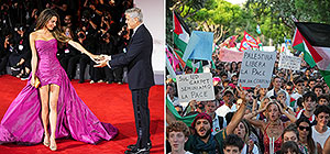 Венецианский фестиваль: звезды на красной дорожке и протесты в поддержку Газы. Фоторепортаж