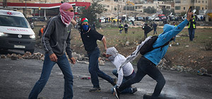 "Псевдоарабы" задерживают зачинщиков беспорядков около Рамаллы. ФОТО, ВИДЕО