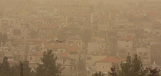 Пылевая буря в Израиле: закрыты малые аэропорты