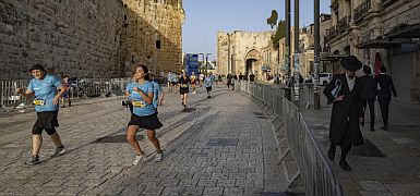 Иерусалимский марафон по сокращенной программе. Фоторепортаж