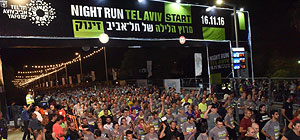 25 тысяч человек приняли участие в ночном забеге в Тель-Авиве