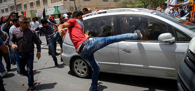 Около Шхема убит палестинский араб, бросавший камни в автомобили