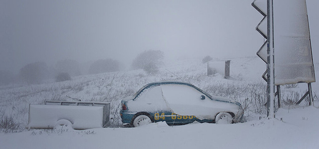 Зимний шторм в Израиле: волны до 7,5 м, снегопад на Голанах