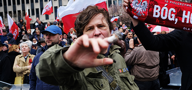 Польские националисты вышли на марш против "еврейских претензий"