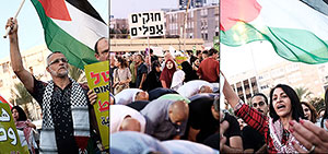 Флаги ООП на площади Рабина. Фоторепортаж
