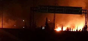 Мощные взрывы в районе военного аэродрома около Дамаска